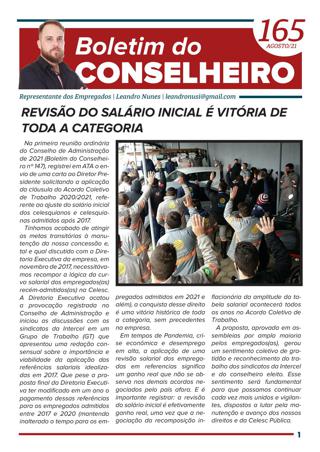 Boletim do Conselheiro – 165